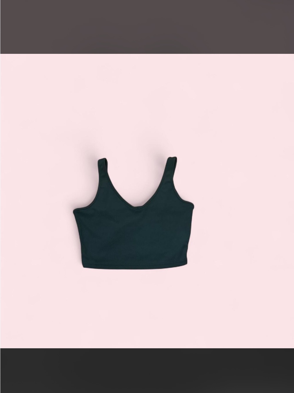 Everyday Scoop Neck Crop Tank Top - Teal